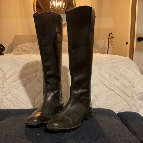 Steve Madden Shoes - Black Genuine Leather Riding Boots | Size 8.5